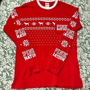 PINK Victoria’s secret Christmas top